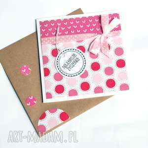 kartki najlepsze życzenia: kartka handmade:: pink