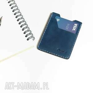 minimalistyczny portfel skórzany ręcznie szyty prezent personalizowany