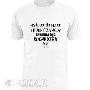 handmade koszulki koszulka z nadrukiem dla kucharza, prezent najlepszy kucharz