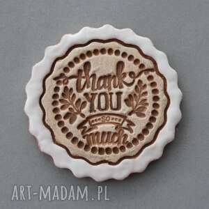 dziękuję bardzo-magnes ceramiczny, skandynawski, minimalizm, design, święta