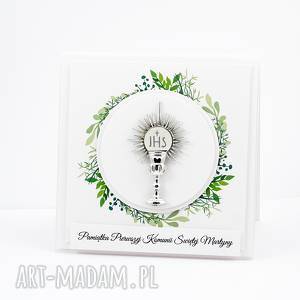 handmade scrapbooking kartki pamiątka pierwszej komunii kartka