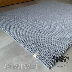 prostokątny dywan ze sznurka 85x120 skandynawski styl wzór pokoju dziecka