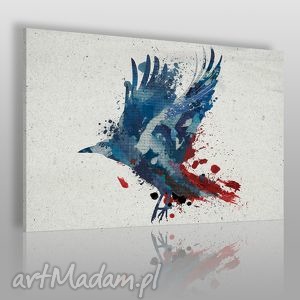 obraz na płótnie - abstrakcja ptak - 120x80 cm - VAKU DSGN dom obrazy