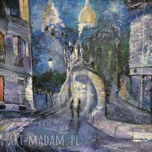 Montmarte, Paris, obraz akrylowy na płótnie 50x50x2 cm