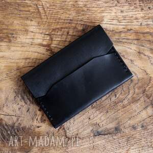 minimalistyczny portfel ze skóry naturalnej, skóra naturalna, personalizowany