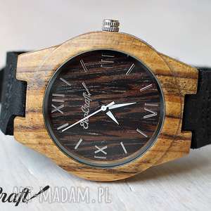 drewniany damski zegarek swallow tekowy, ekologiczny, lekki