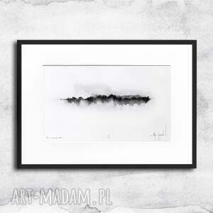 Unikat - tusz i akwarela w oprawie (nr1) obraz