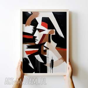 plakat abstrakcja z profilu - format 30x40 cm