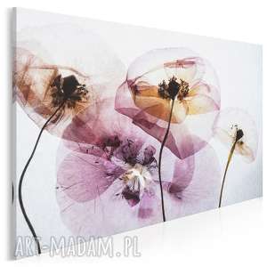 obraz na płótnie - kwiaty transparentny - 120x80 cm (61301)