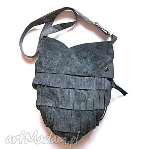 handmade na ramię indian hobo skórzana torba