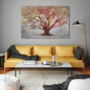 obraz do salonu drukowany na płótnie jesienne drzewo 120x80cm 02649