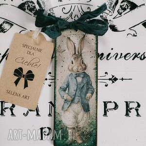 Zawieszka z zajączkiem decoupage - shabby chic vintage