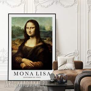 plakat mona lisa da vinci w klasycznej odsłonie - format 61x91 cm