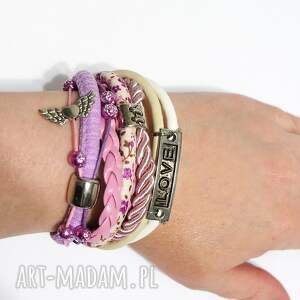 Prezent Bransoletka - Lila Love - rzemienie