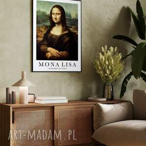 plakat mona lisa da vinci w klasycznej odsłonie - format 40x50 cm, plakaty