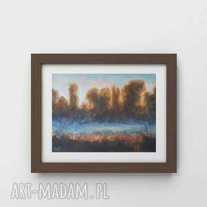 pejzaż - praca formatu 18/24 cm pastele suche