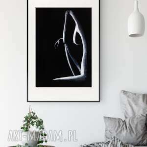 obraz ręcznie malowany 50 x 70 cm, zmysłowy akt kobiecy, 2497801 minimalizm