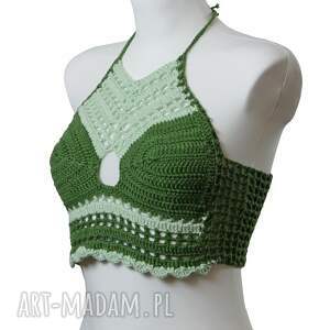 Top / bralet na szydełku na lato ze 100 procent bawelny rozmiar M/L