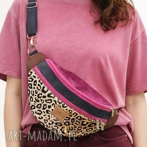 kolorowa duża nerka xl kinszasa panterką