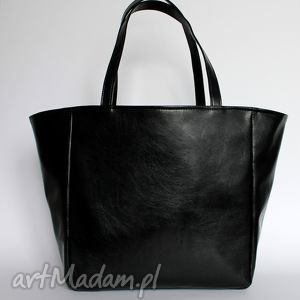 handmade pomysł na prezent świąteczny shopper bag worek - czarny z perłowym