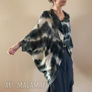 handmade płaszcze wełniany kardigan w kształcie kokonu