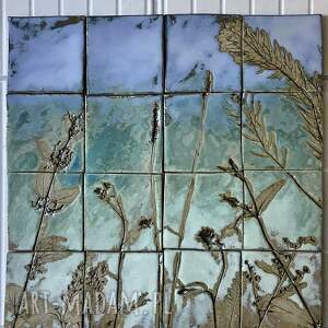 zestaw kafli ceramicznych wiosna panel roślinny, dekor