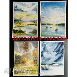 zamówienie specjalne dla pani katarzyny - akwarele - Dom obrazy