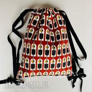 handmade bbag elegancki plecak na taśmach