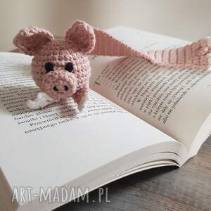 handmade zakładki zakładka do książki świnka