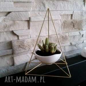handmade dekoracje geometryczna doniczka w skandynawskim styl himmeli - piramidka