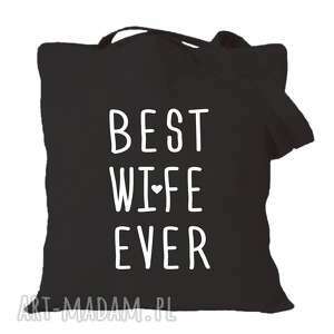 handmade pomysł na prezent święta torba z nadrukiem dla żony, żonki, prezent od męża