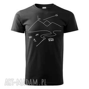 tatra art rawhabits tatrzańska klasyka black, koszulka grafika, góry
