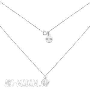 srebrny naszyjnik z muszelką, muszla zawieszka