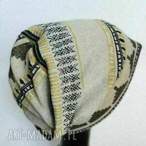 czapka damska etno boho kolorowa one size box 44, folk, etni