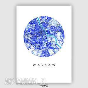 iv warszawa plakat A3 / warsaw poster grafika dom, prezent