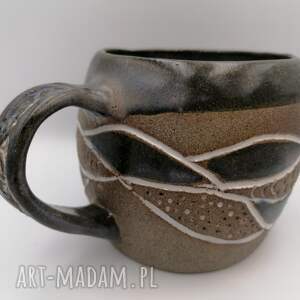 handmade ceramika kubek "wpływy - burzowy"