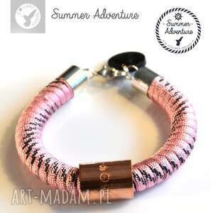 ręcznie zrobione bransoletka summer adventure - model sweet pink