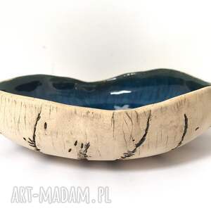 ręcznie wykonane ceramika artystyczna miska z wrzosami