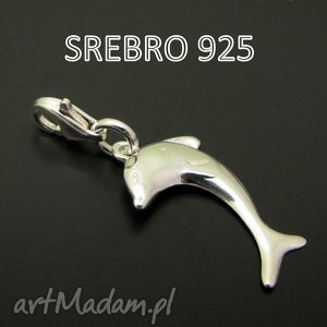 ręcznie zrobione wisiorki zawieszka charms delfin srebro 925 bransoletka