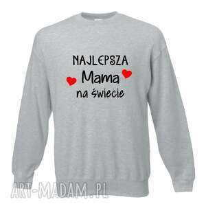 bluza z nadrukiem dla mamy, prezent mamusi, urodziny, święta, najlepsza mama