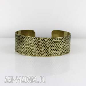 Rybia łuska - mosiężna bransoletka (1900 30) outlet