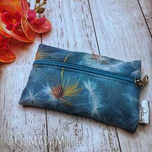 etui na klucze green dandelions, dmuchawce print, idealne do torebki