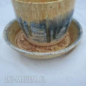 Prezent cwramiczna z osłonka, doniczka - podstawką