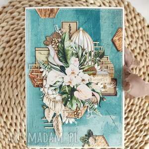 kartka na urodziny, prezent ręcznie robiony efektem wow