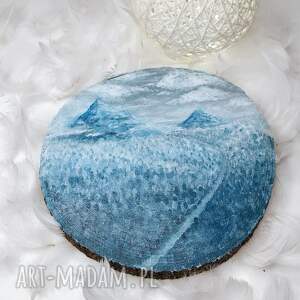 pomysł na upominek Obraz ręcznie malowany na drewnie, prezent