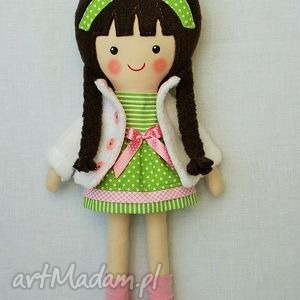 ręcznie robione lalki malowana lala alicja