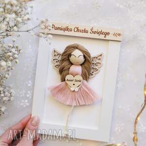 Prezent Pamiątka chrztu świętego - rozmiar mini | Anioł stróż
