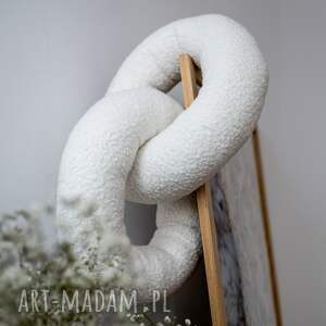 handmade poduszki poduszka soft loop | biały łańcuch