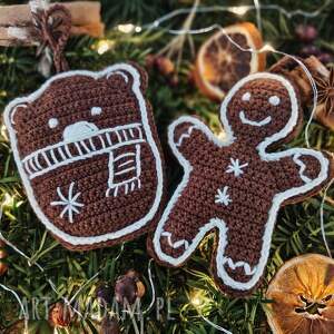 pomysł na upominki Miś i Pan Ciastek - szydełkowe pierniczki