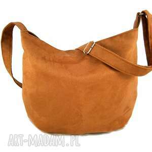 handmade na ramię hobo M light brown